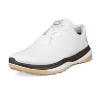 ECCO Men's LT1 Boa Hybrid Waterproof Golf Shoe, White, 8-8.5