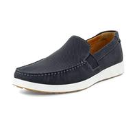 Ecco Men's S Lite Moc Summer Driving Style Loafer, Black/Black Perforated, 12-12.5