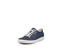 ECCO Men's Soft 7 Tie Sneaker, Black, 4, Azul Marino, 7 UK