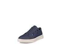 ECCO Move W 223813 BLU Marine Scarpe Donna Sneakers Pelle Lacci Zip 38