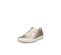 Ecco Mujer Soft 7 430003 Full Grain Leather Pure White Gold Entrenadores 41 EU