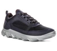 Ecco Mx M Bajo Cuello Exterior Cuero Hombre Trainer En Azul Oscuro EU 41-46