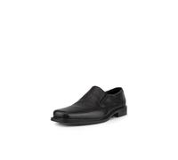 Ecco New Jersey 51504 - Mocasines de Cuero para Hombre, Color Negro, Talla 44