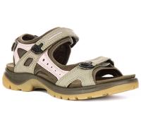 Ecco Offroad Nubuck Cuero Sandalia De Senderismo Para Mujeres En Caqui UK 6 - 9