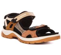 ECCO Sandalias Offroad con puntera abierta para mujer, Multicolor Marrón, 39 EU