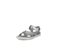 ECCO Sandalia Damara, para mujer, color plata metalizada, talla 42 EU, Pure Silver Metallic, 42 EU