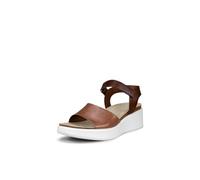 ECCO Sandalias de corcho con cuña Flowt para mujer, Cachemira/marrón cacao, 39/39.5 EU