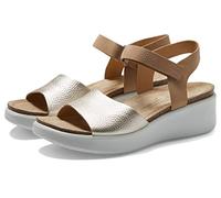 ECCO Flowt Wedge Cork, Sandals Mujer, Pure White Gold/Powder, 38 EU