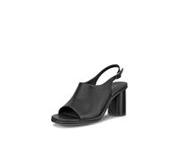 ECCO Sandalias de tacón Alba 65 esculpidas para mujer, Negro -, 8-8.5