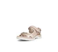 ECCO Sandalias deportivas Yucatan para mujer, Nubuck de piedra caliza, 9-9.5
