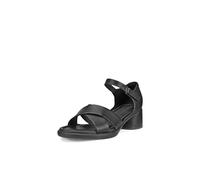 ECCO Sandalias esculpidas LX 35 de cuero para mujer, Negro, 37 EU