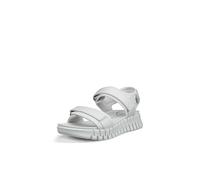 ECCO Sandalias Gruuv Sol para mujer, Nubuck blanco, 8/8.5 UK