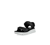 ECCO Sandalias para mujer Gruuv Sol, Negro , 37 EU