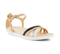 ECCO Simpil, Sandal Plana. Mujer, Polvo Multicolor Brun, 35 EU