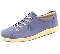 Ecco Soft 2.0, Derbys para niña, Blue, 38 EU