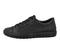 ECCO Soft 7 W Longlace Zapatillas para Mujer, Black y Black, 38 EU