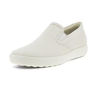 Ecco Zapatillas Soft 7w Slip-on para mujer Polvo Blanco Estrecho 39 EU
