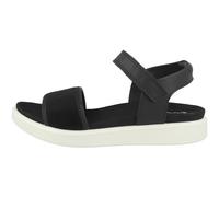 Ecco Soft Sandal Sandalias Planas Mujer De Cuero Con Riemchen