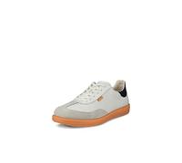 ECCO Tenis Soft 11 para Mujer, Grava/Blanco/Marino, Talla 8.5 de Reino Unido