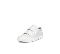 ECCO Tenis Soft 60 de Dos Correas para Mujer, White, 7/7.5 UK