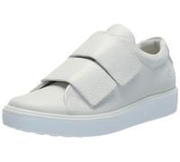 ECCO Tenis Soft 60 de Dos Correas para Mujer, White, 7/7.5 UK