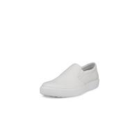 Ecco Tenis Soft 60 sin Cordones para Hombre, Blanco, 13-13.5