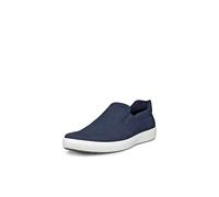 Ecco Tenis Soft 7 Easy Slip On para Hombre, Azul (Marine), 9-9.5