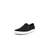 Ecco Tenis Soft 7 Woven Slip On 2.0 para Mujer, Negro (Black Nubuck), 8-8.5
