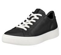 ECCO Tenis Street Tray Tie para mujer, Negro -, 10-10.5