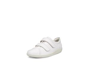 Ecco Tenis Suaves 2.0 de caña Baja para Mujer, Blanco Brillante., 43 EU