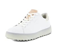 ECCO Tray Hybrid Hydromax Water-Resistant, Zapatos de Golf Mujer, Bright White, 42 EU