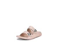 ECCO Women's Cozmo Two Band Button Slide Sandal, ROSE DUST, 5-5.5