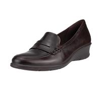 Ecco Women's Felicia Penny Loafer, Potting Soil, 9-9.5