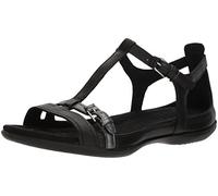 ECCO Women's Flash T-Strap Sandal, Black/Dark Shadow, 36 M EU (5-5.5 US)