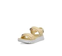 ECCO Women's Gruuv Sol Sandal, Straw Nubuck, 5-5.5