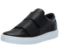 Ecco Women's Soft 60 Two Strap Premium Sneaker, Black, 6-6.5