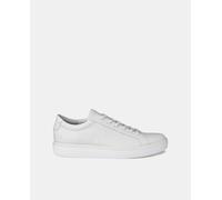 ECCO Suave 60 Perfil Bajo Envuelva Caminar Cuero Zapatillas Hombre Blanco GB 7.5