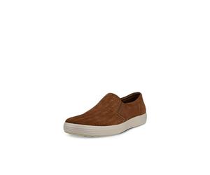 ECCO Zapatillas Deportivas Soft 7 Woven Slip On II para Mujer, Camel Nubuck, 42/42.5 EU