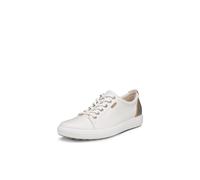 Ecco Zapatillas Deportivas Soft 7 Woven Slip On II para Mujer, White Pure White Gold Exclusive, 41/42 EU