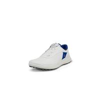 ECCO Zapatos de Golf Boa 2025 Core de Corte bajo Impermeables de Cuero sin Pinchos para Hombre, Blanco Virtual, 10 UK