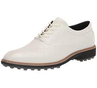 ECCO Zapatos de Golf clásicos de Cuero híbrido sin Pinchos para Hombre, Blanco, 44 EU