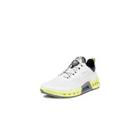 Ecco Zapatos de Golf Impermeables Biom C4 Boa Gore-Tex para Hombre, Blanco/Amarillo, 9-9.5