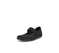 ECCO Soft 2.0, Zapatos Planos Mary Jane Mujer, Black, 38.5 EU