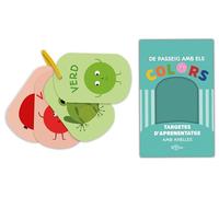 Éccomi Targetes d’Aprenentatge de Colors per a Nadons, 12 Unitats amb Anelles, Cartó Gruixut, Estimulació Visual i Vocabulari, Joc Educatiu per a Nadons.: De passeig amb els colors