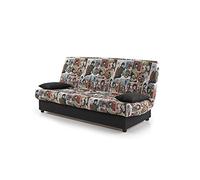 ECCOX Matris - Sofa Cama Clic Clac Julieta 3 Plazas, Color Estampado Comic, Medida sofá: 184x75x31 cm., Medida Cama: 190x132x40 cm., Incluye 2 Cojines