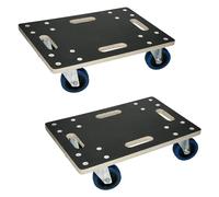 ECD Germany 2X Plataformas de Carga hasta 800kg con Ruedas para Mover Muebles o Electrodomésticos 35x50 cm Tabla Rodante de Transporte Carretilla para Mudanzas y Translado de Maquinaria