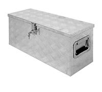 ECD Germany Caja de Aluminio Multiusos 73 x 24 x 32 cm Resistente a la Corrosión con Sistema de Cierre de Almacenamiento de Herramientas Maletín Seguridad y Transporte fácil Montaje en Camión
