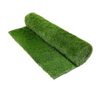 ECD Germany Césped Artificial 35 mm en Rollo 100x300 cm 3m² Verde, Alfombra de Exterior Permeable al Agua y Resistente a la Intemperie, Hierba Sintética Decorativa para Jardín, Terraza, Patio, Balcón