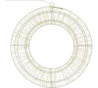 ECD Germany Corona de navidad luminosa Ø50cm LED blanco cálido, interior/exterior