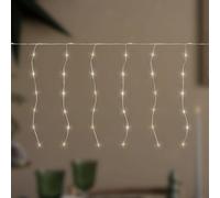 ECD Germany Cortina de Luces 6m 240xLED Blanco Cálido con Temporizador, 19 Modos de Iluminación, Guirnalda Luminosa Decoración de Navidad Colgante para Ventana Ornamento Fiestas de interior o Exterior